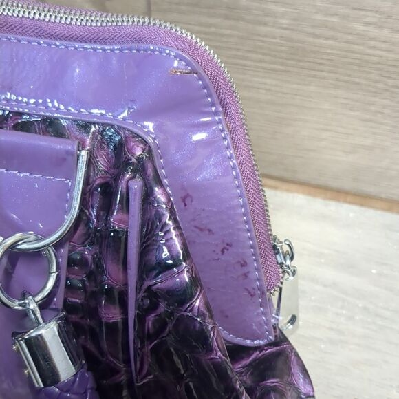 Stylish Purple Animal Print Interior Women's Hand Bag - Picture 11 of 13